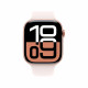 Apple Watch Series 10 GPS 46mm Rose Gold Alu. Case w. Light Blush Sport Band - M/L (MWWU3)